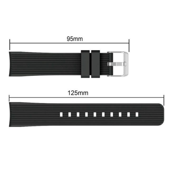 M42 Tali Jam 20mm Watch Strap Samsung Galaxy Watch 4 / Classic - Rubber SIlikon Vertical