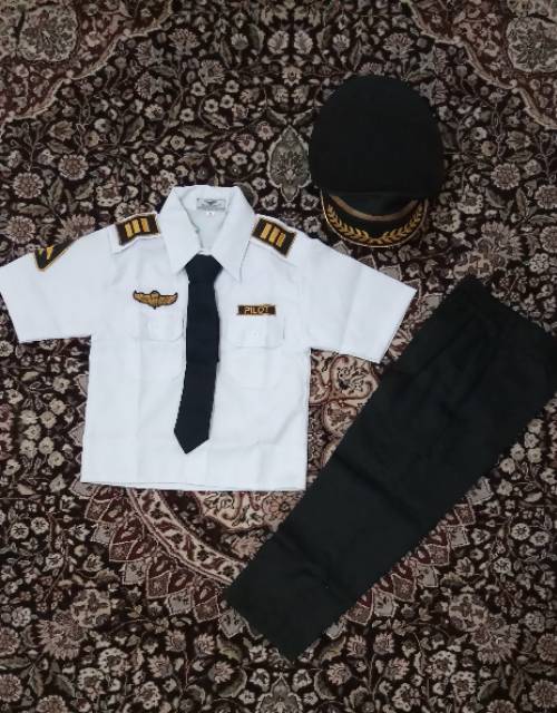 Setelan Baju Profesi Anak / Pramugari TNI ABRI Suster Perawat Polisi Polwan Dokter Kecil