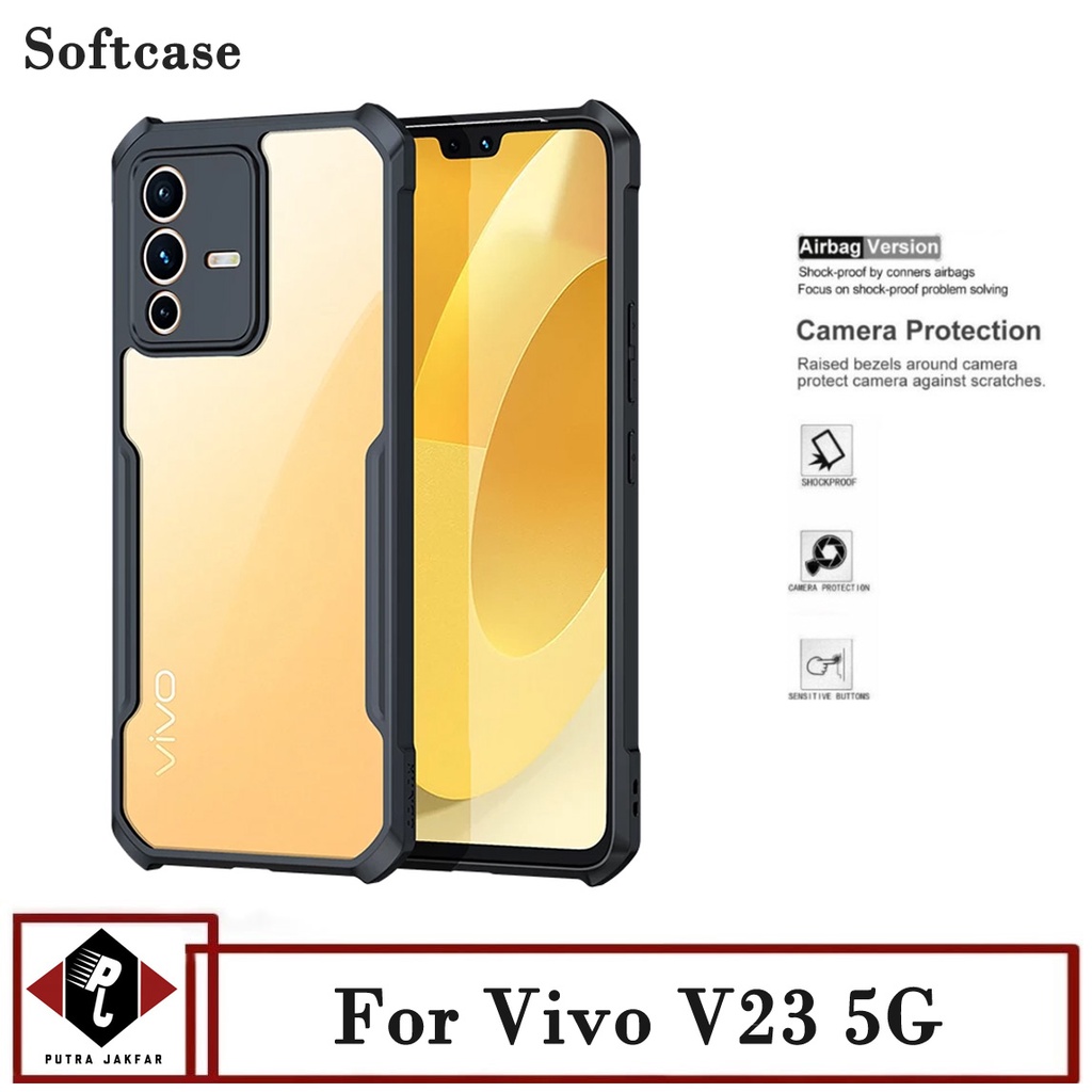 promo case transparan vivo v23 5g softcase clear slim armor back cover