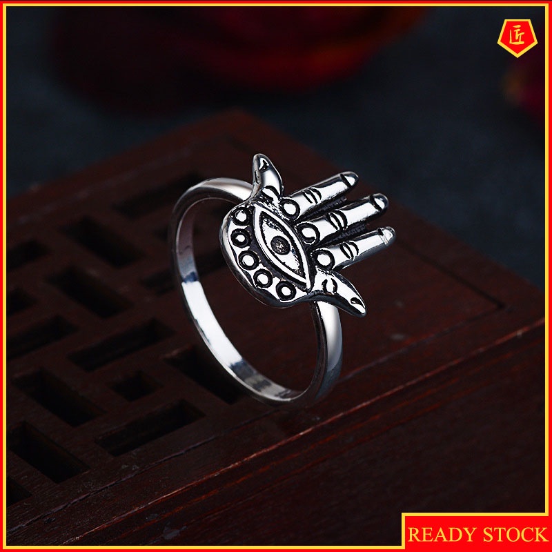 [Ready Stock]Retro Creative Lucky Eyes Palm Ring