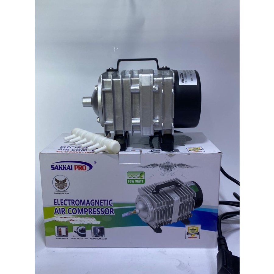 POMPA AERATOR AQUARIUM KOLAM AIR COMPRESSOR SAKKAI PRO ACO 008 / 009 D / 120W /  Aquarium Acc