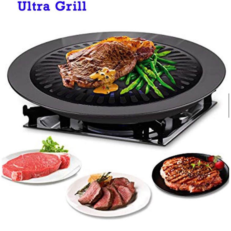 Alat Panggangan Korea 32cm /  Bbq Grill Pan | Bakaran Kompor | Perangkat Memanggang | Barbeque