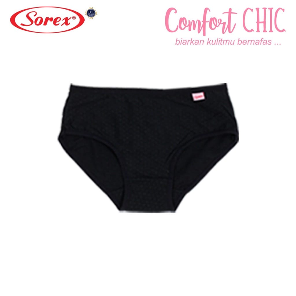 1 pcs Celana Dalam Wanita Sorex CD Basic Comfort Chic Adem Lembut Pori-pori CD 1260