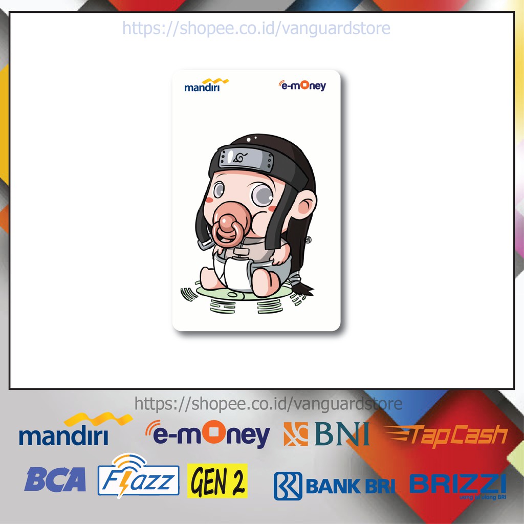 KARTU E MONEY E TOLL ANIME ITACHI CHIBI ANIME JEPANG 7 EMONEY MANDIRI FLAZZ BCA BNI TAPCASH BRIZZI