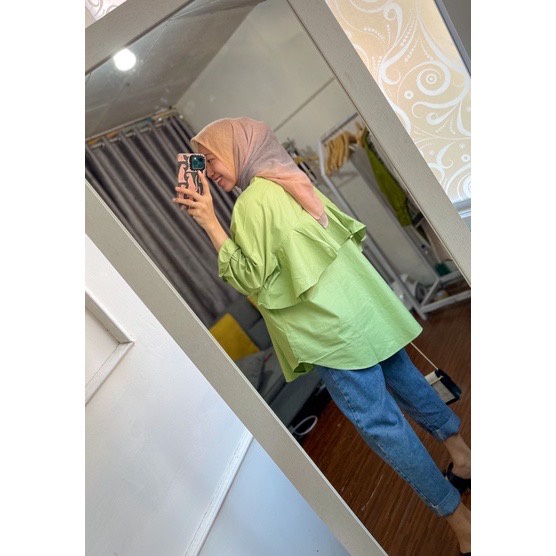 Ruffleback Rami Shirt Polos by DAZPROJECT