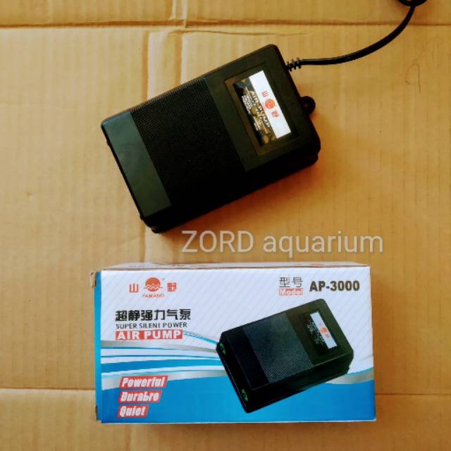 AP-3000 Aerator 2 Lubang Pompa Udara Aquarium AP3000 Yamano