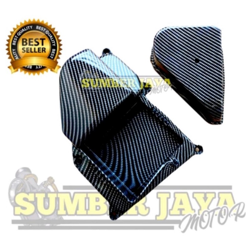 BOX BOK FILTER RX KING CARBON BAGIAN TUTUP BOX DAN TEMPAT AKI RX KING