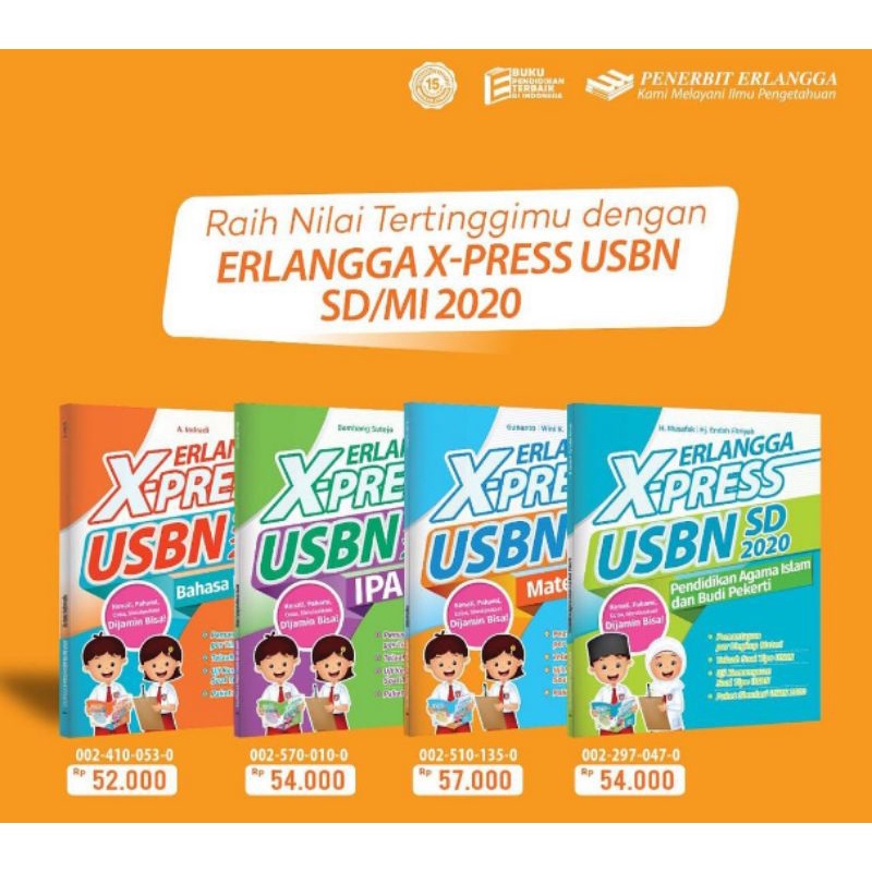 Jual Buku Erlangga X-Press USBN Erlangga Xpress USBN SD 2020 Matematika ...