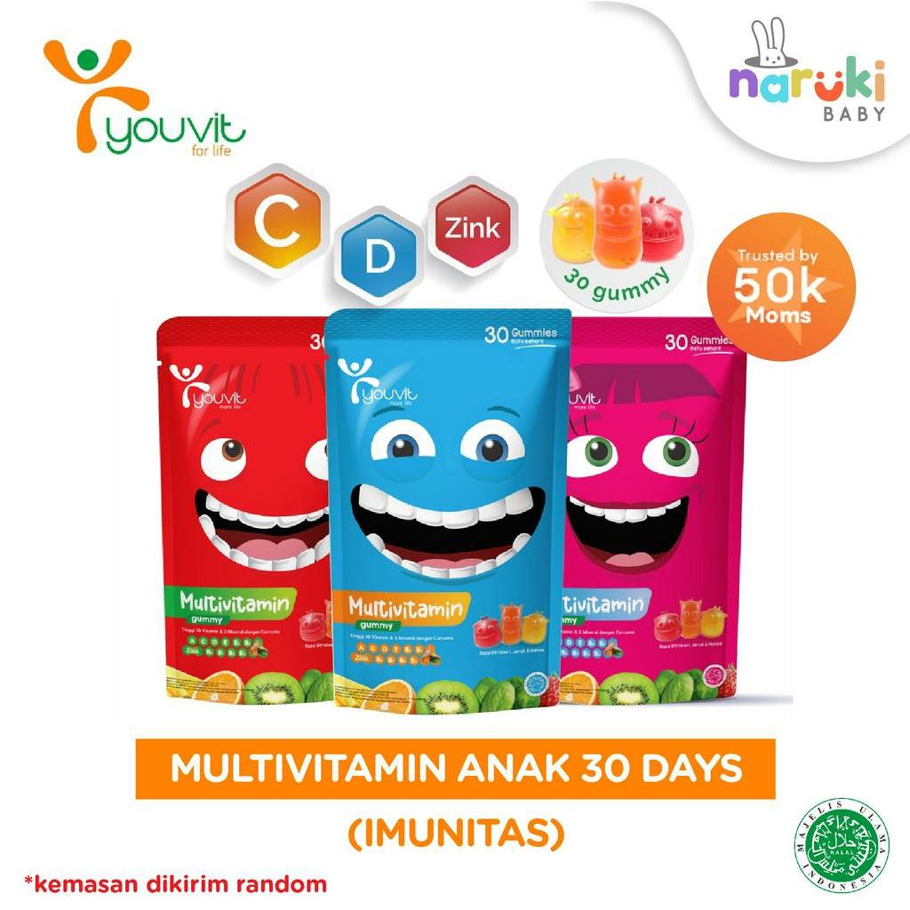 Youvit Multivitamin Anak 1 Pouch isi 30 Gummies