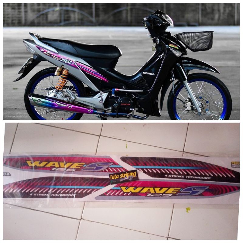 striping stiker wave s/ striping stiker wave 125 thailand