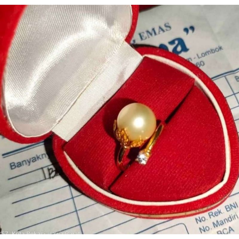 cincin emas mutiara