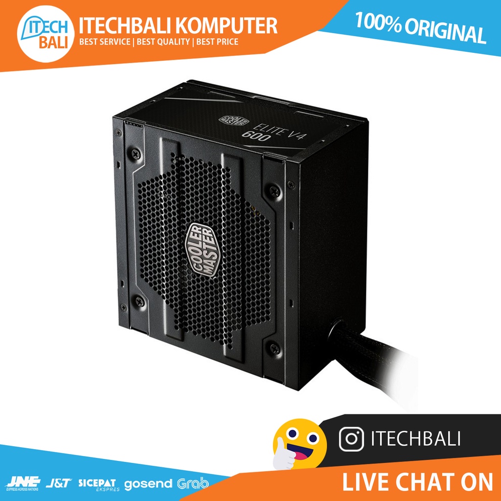 PSU COOLER MASTER Elite 600W White V4 80+  | ITECHBALI