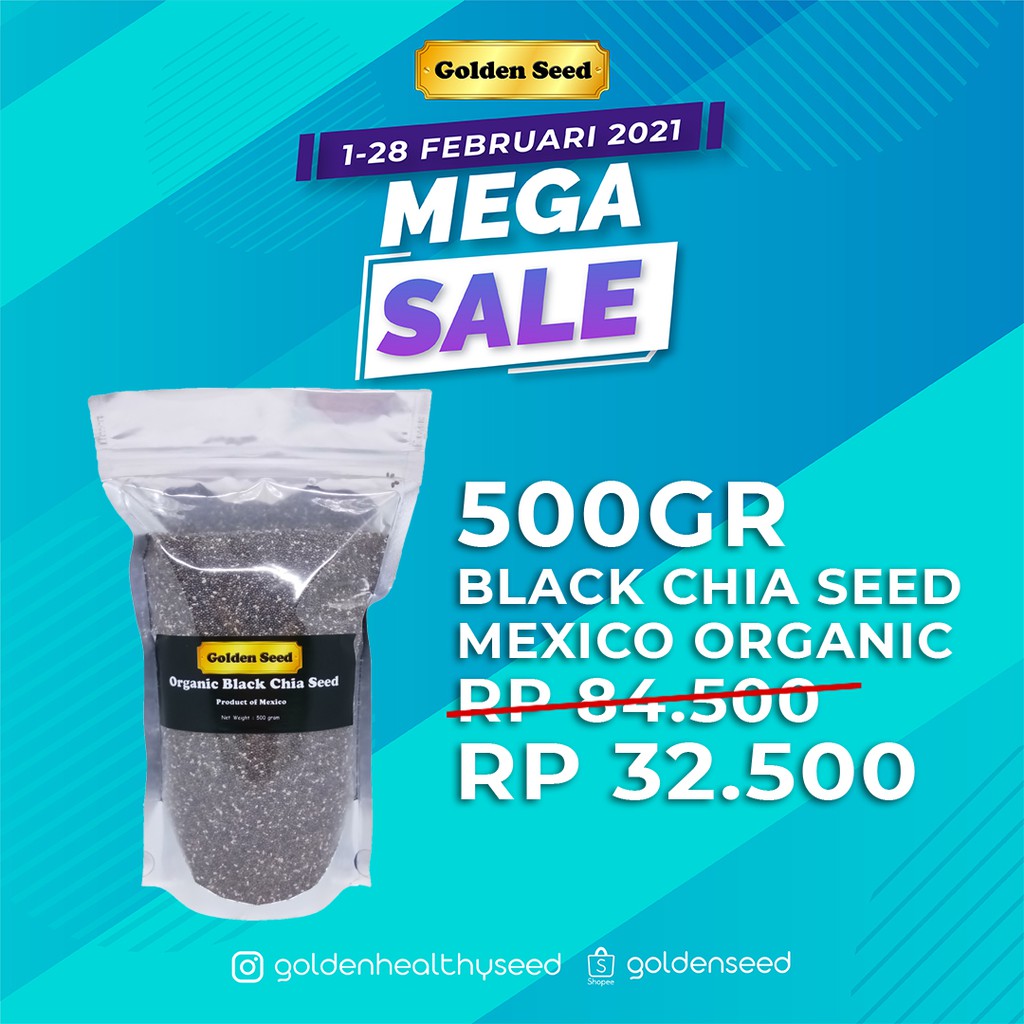 ORGANIC BLACK CHIA SEED 500GR MEXICO - PREMIUM QUALITY ...