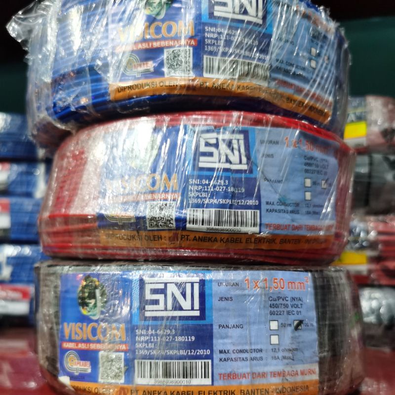 NYA VISICOM 1,5/100M KABEL TEMBAGA MURNI