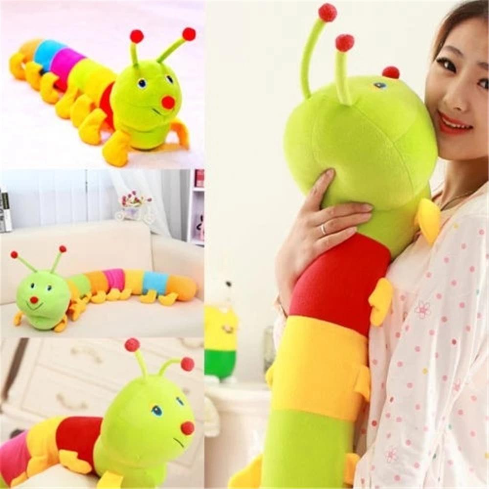 Needway Boneka Serangga Lucu Anak Anak Boneka Plush Lembut Katun Cotton Inchworm Boneka Mainan