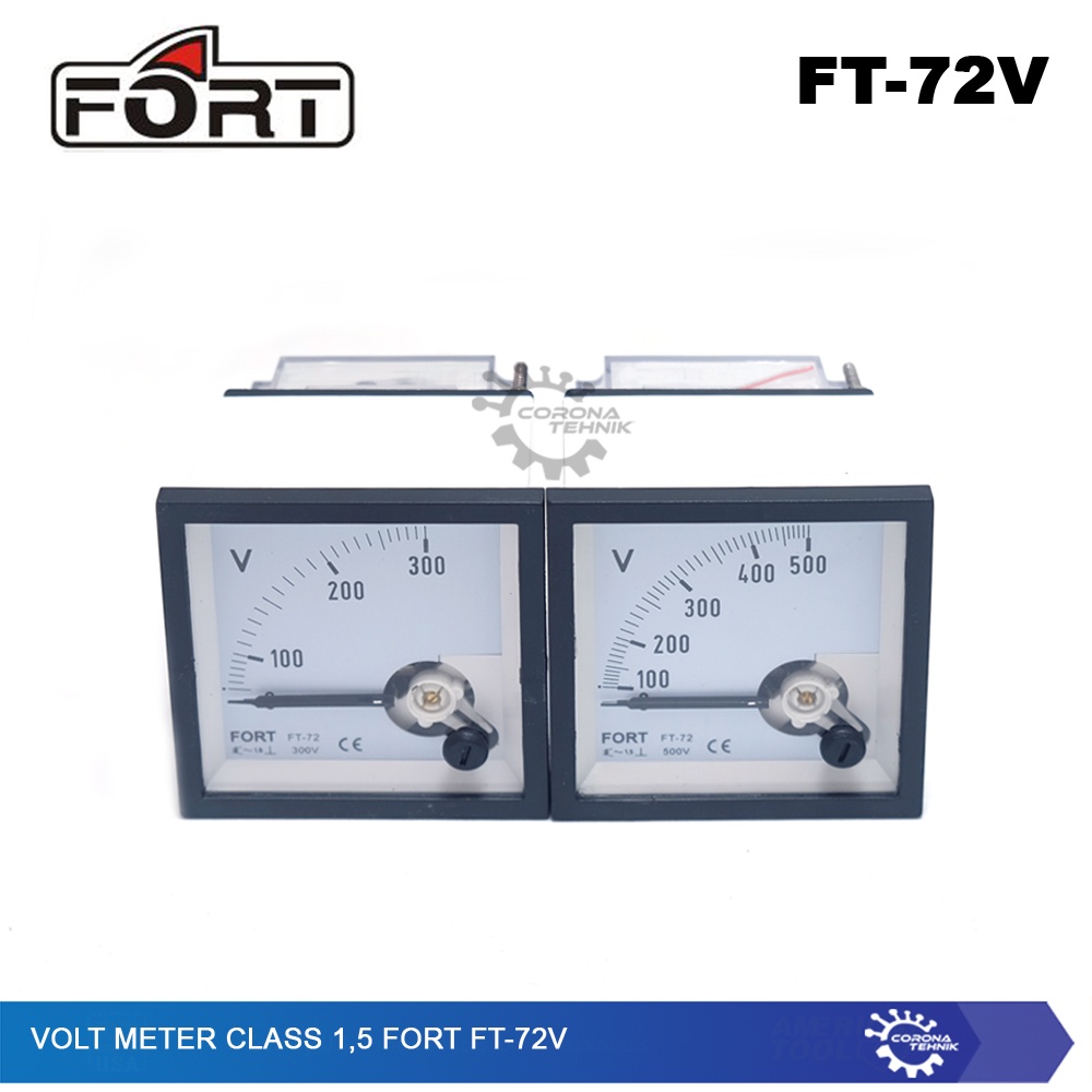 Analog AC Panel Meter - Class 1,5 FORT FT-72V - Volt Meter