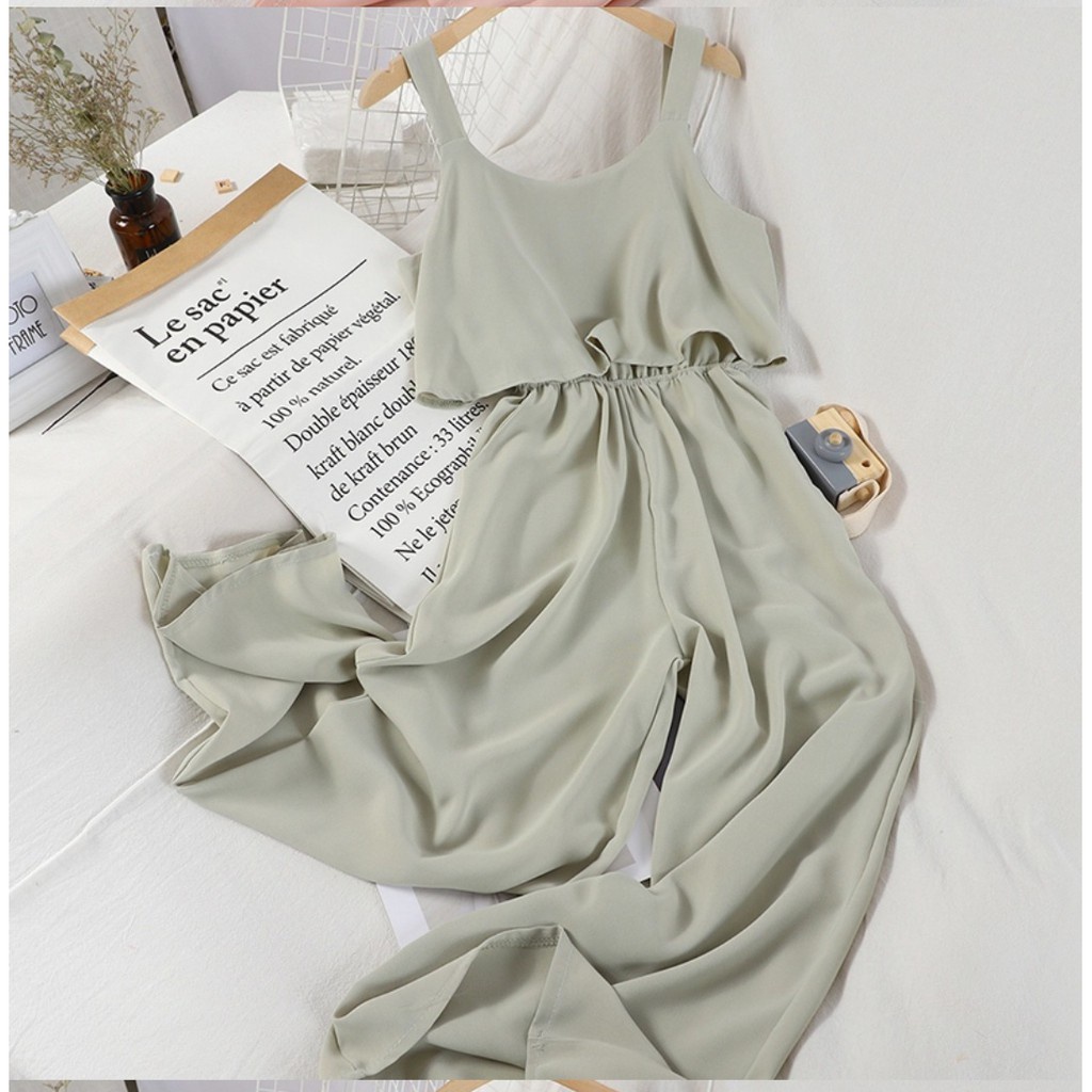 WSE390 - Jumpsuit Via  / Jamsuit Wanita / Setelan Baju Dan Celana Wanita/ PREMIUM QUALITY