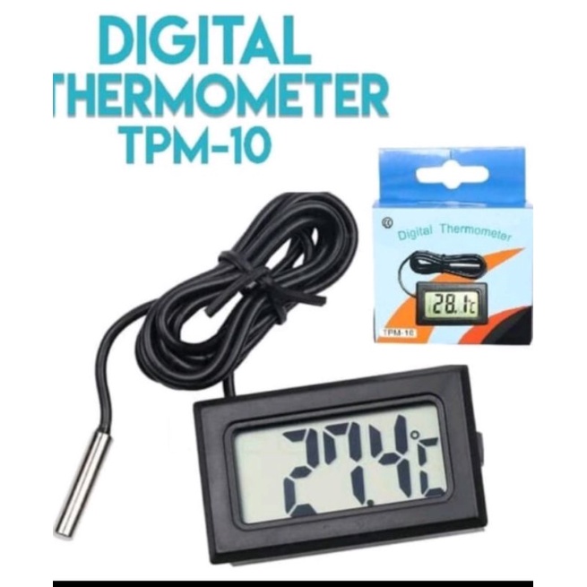 Digital Thermometer lcd display with Probe for Aquariu