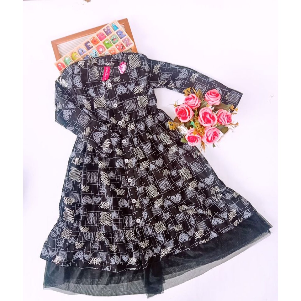 GAMIS Anak MONALLISA TUTU size 2-5 tahun BY FLOWERS KIDS