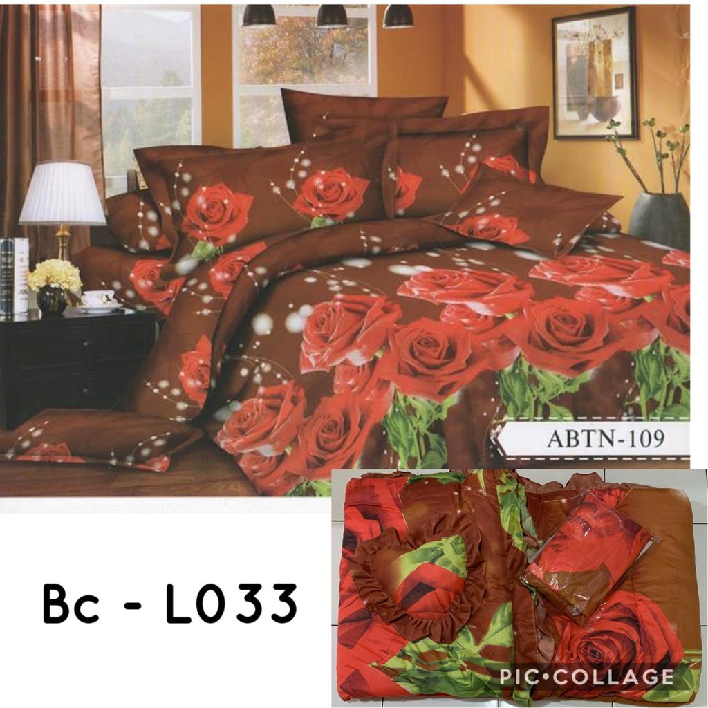 PROMO Natasha Bed Cover set + sprei King Ukuran 180x200