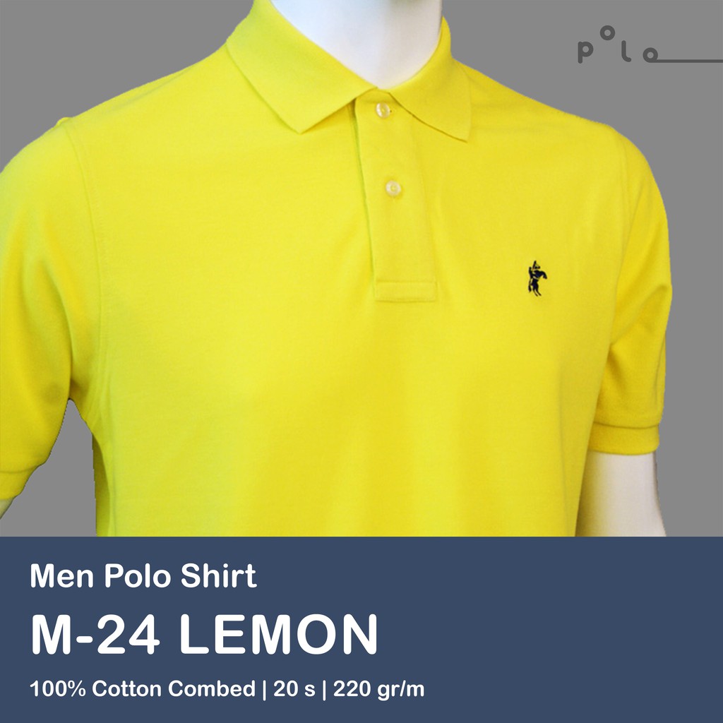 KAOS POLO PRIA - Lemon / Kuning
