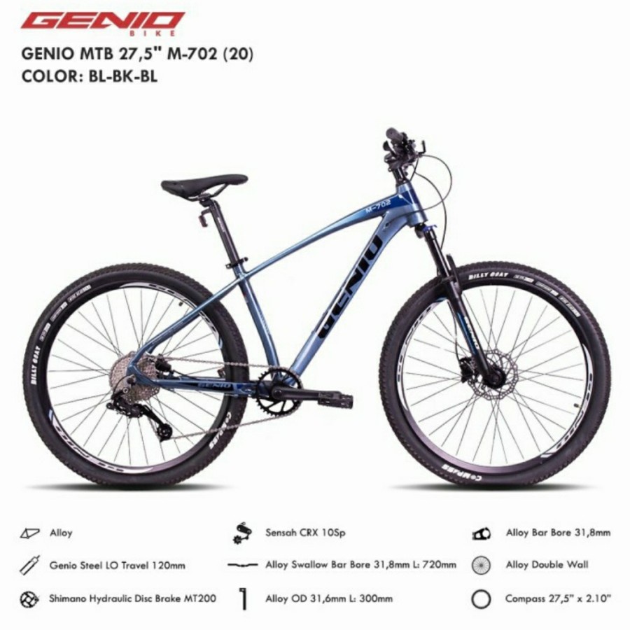 Sepeda Gunung Genio M702 MTB