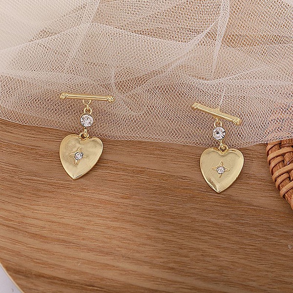 anting s925 hati love summer style stud earrings jan307 (3f4)