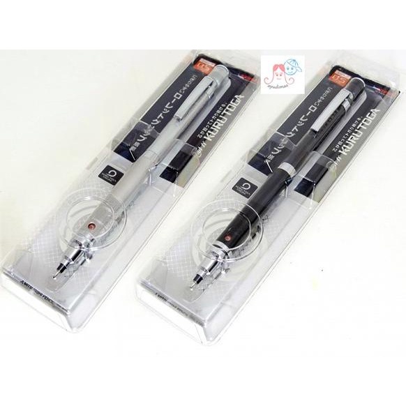 

BOLEH DROPSHIP Mechanic Pencil - Uni KURUTOGA Roulette Silver / Black 0,5mm