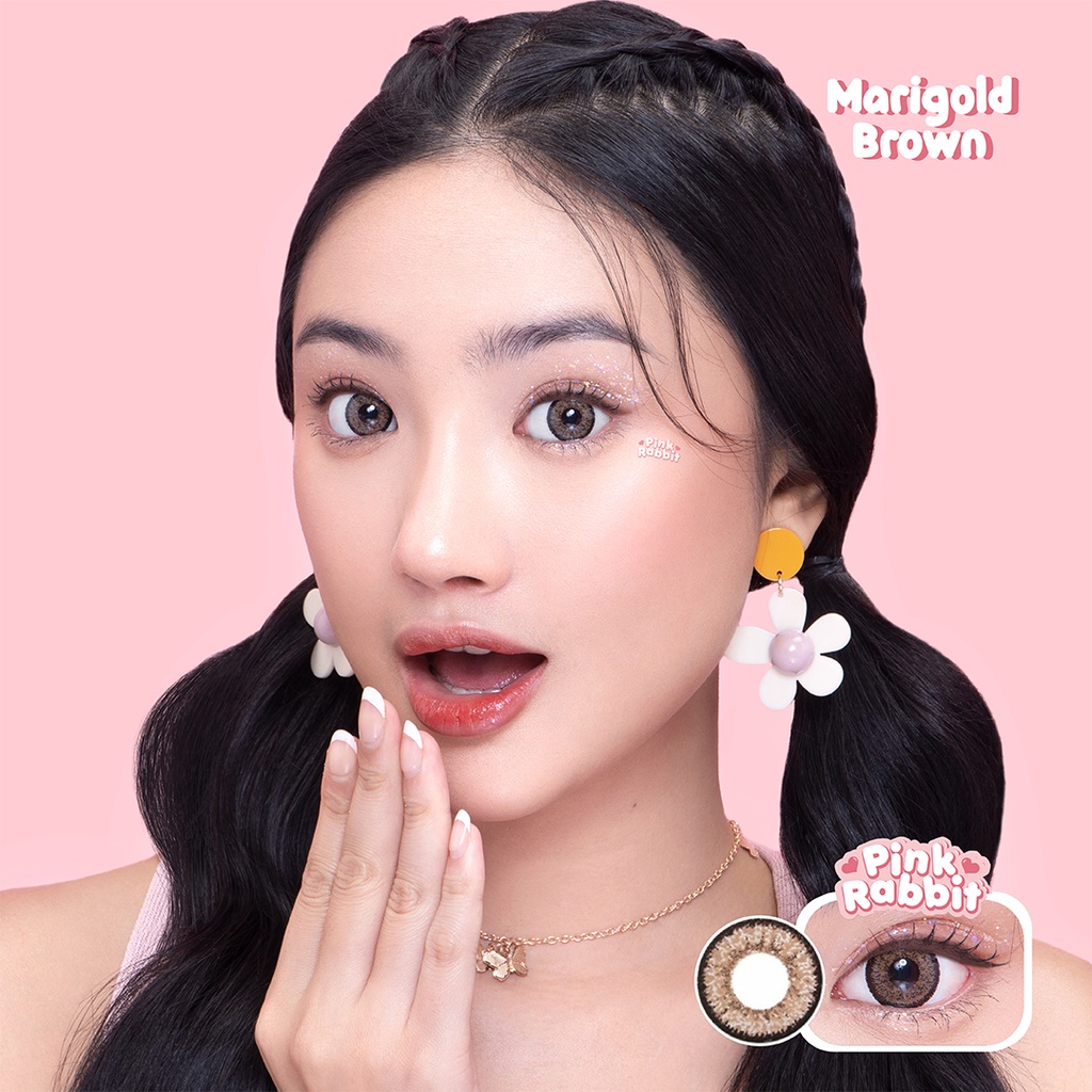 Jual Pinkrabbit Softlens Marigold Brown Normal Minus S D