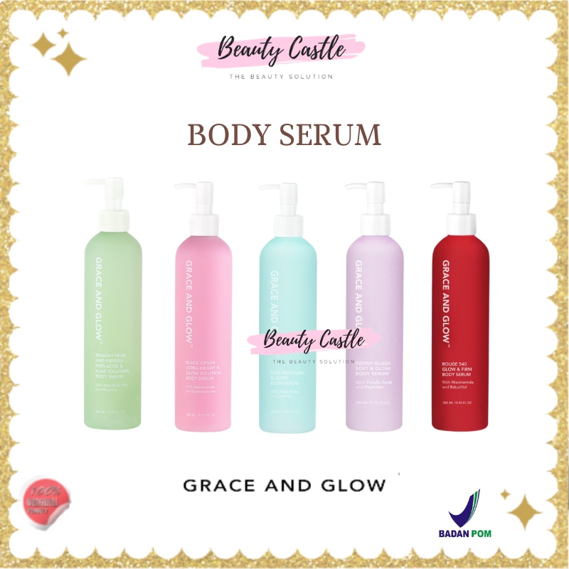 [BPOM] Grace and Glow Body Serum English Pear Freesia Black Opium Body Lotion | Grace & Glow | Grace