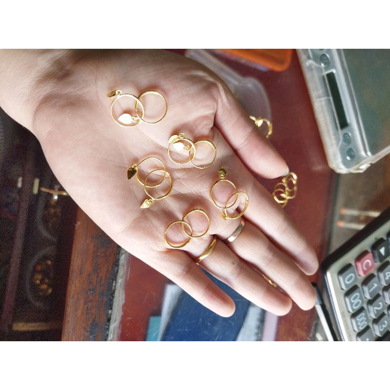 anting bulat love 1 gram