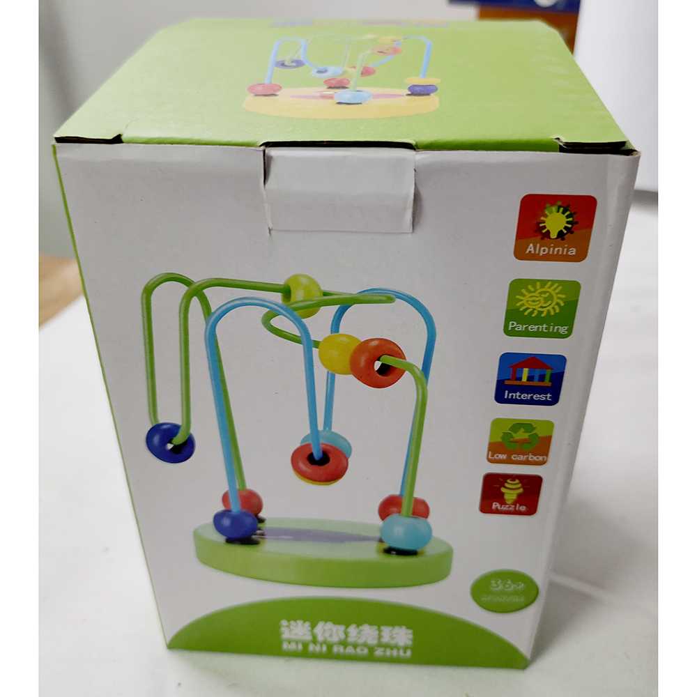 GIJ - MI NI RAO ZHU Mainan Anak Montessori Beads Rail Children Toy