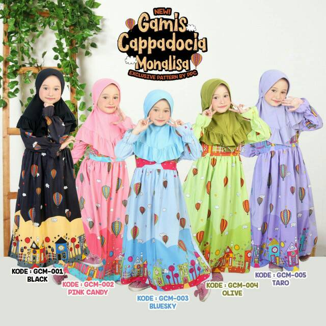 GCM - Gamis Cappadocia Monalisa size 2-8 Tahun PAKUPAYUNG