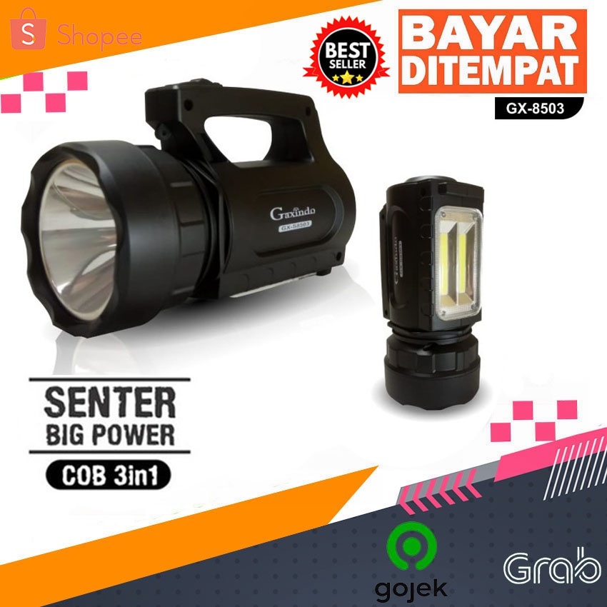 Gaxindo senter Ultra Portable LED Torch GX-S8503 Senter 3IN 1