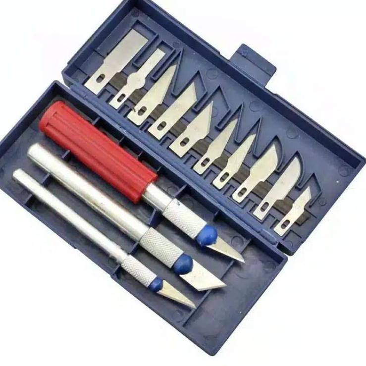 lagi bagus- Pisau Bonsai Kelapa / Alat Ukir Seni 13 Set 3 Pegangan (nankai)