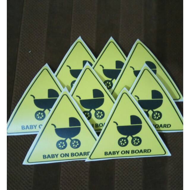 

Stiker tanda Baby on board
