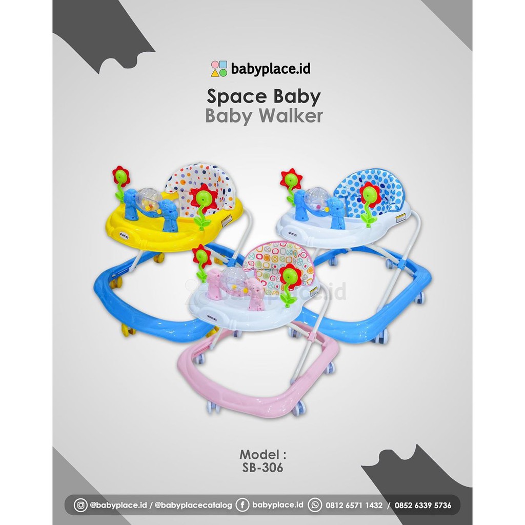 Baby Walker Space Baby Sb306 Shopee Indonesia