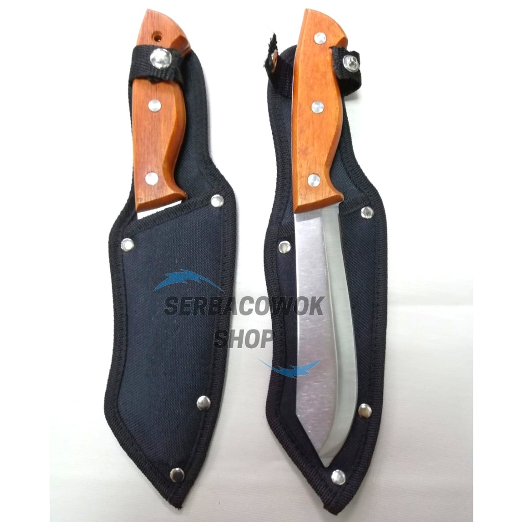 Pisau sarung Serbaguna 6 inch tajam stainless Termurah Berkualitas