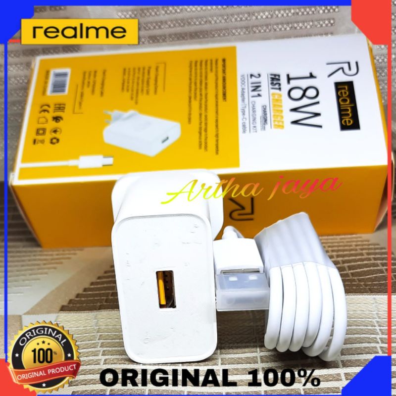 Charger Original Realme C17 Realme 6i 7i Original 100% Fast Charging 18Watt