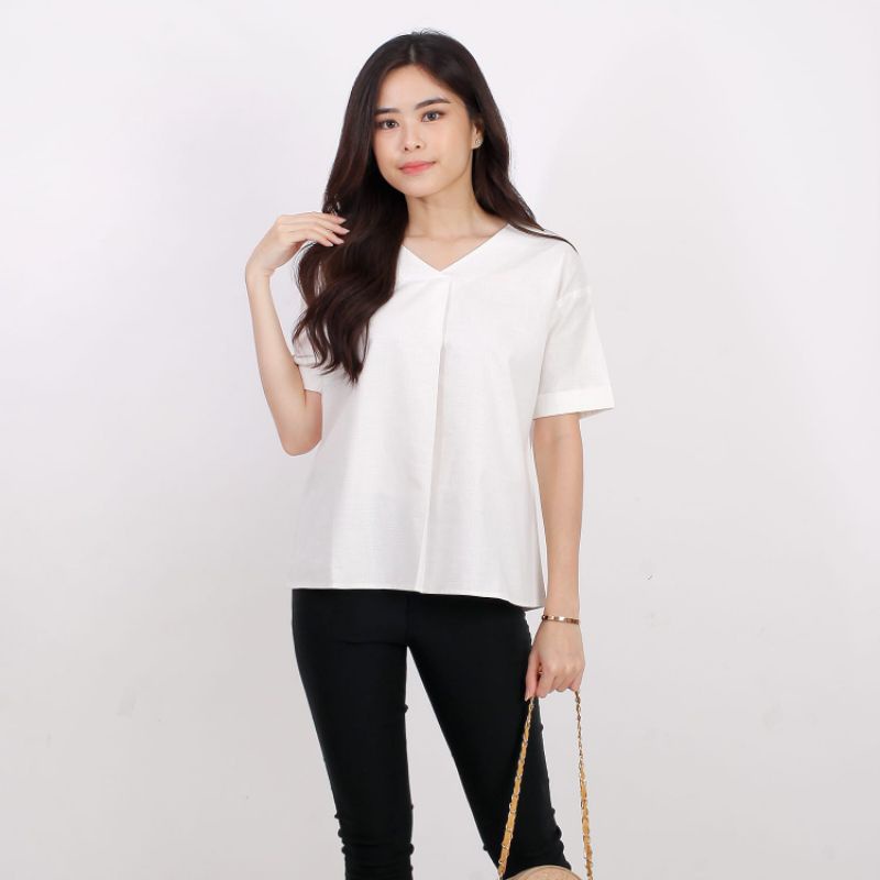 Blouse Wanita BV SA-82 / Atasan Wanita Polos/ Atasan Putih