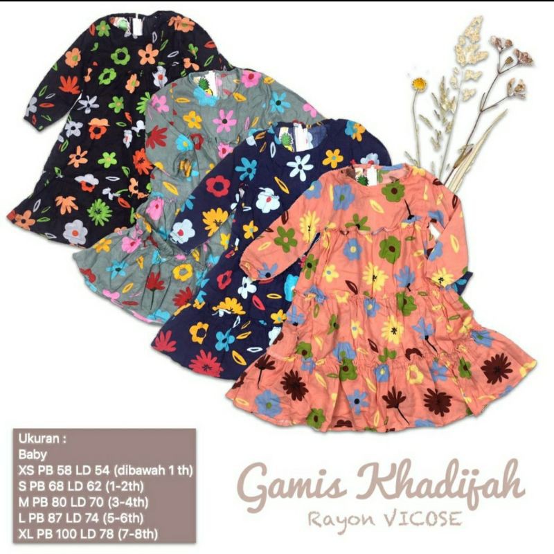 GAMIS KHADIJAH Pineapple Kids
