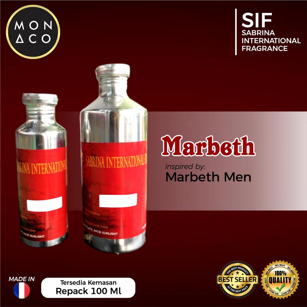 BIBIT PARFUM MARBETH MEN BY SIF - ASLI 100%