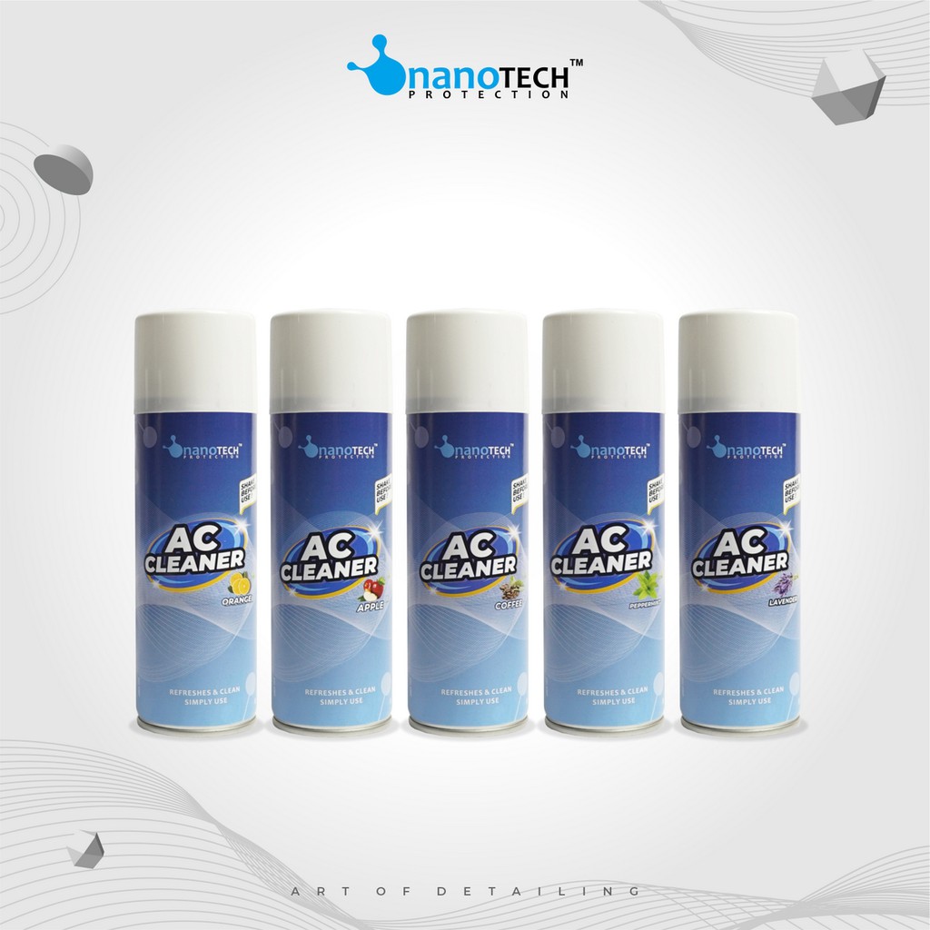 AC CLEANER - Pembersih AC Mobil - nanoTECH PROTECTION - AC Refresher - Pembersih Evaporator AC - Odor Eliminator - Pengharum AC Mobil - Pewangi AC Mobil