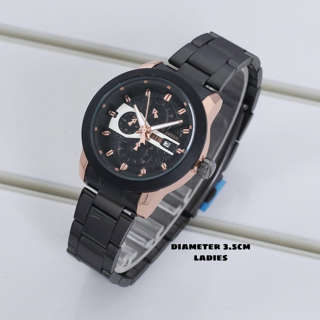 Grosiran Jam Tangan Fashion Wanita FL10535SE Analog Strap Stainless Steel Include Box Jam Tangan (COD)