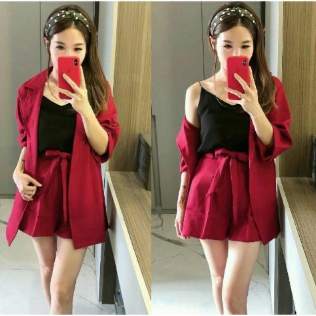 Setelan Blazer Jane deFashionID Fashion Murah