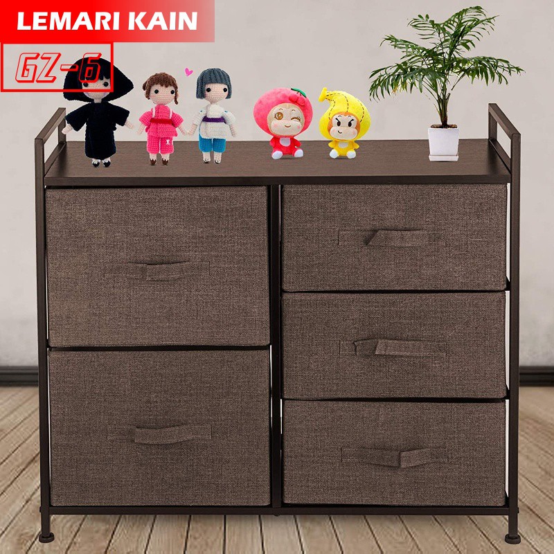 Berkualitas Tinggi Lemari 5 Laci Lemari sisi ranjang Lemari Kain Linen murah Lemari TV GZ-6 WHFURNITURE