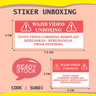 GIANTPALACE STIKER VIDEO UNBOXING PAKET SUB-01 | Shopee