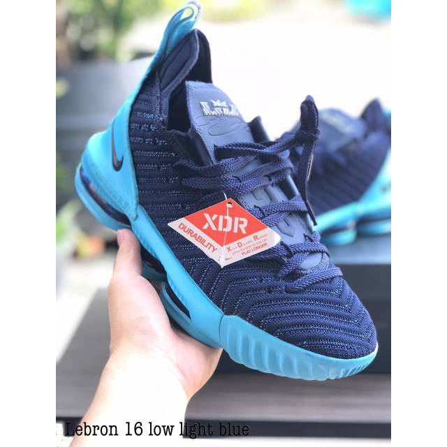 SEPATU BASKET LEBRON 16 LOW LIGHT BLUE