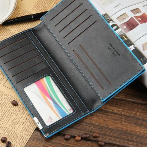 【FLESH】 #4 - DOMPET PRIA PANJANG KULIT JORDAN WA052B5 IMPORT MURAH HITAM BIRU BRANDED ORIGINAL COWOK