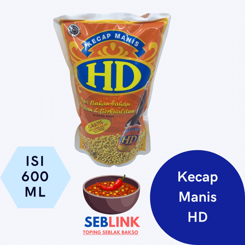 

Kecap HD Refil Manis Murah Gratis Gelas